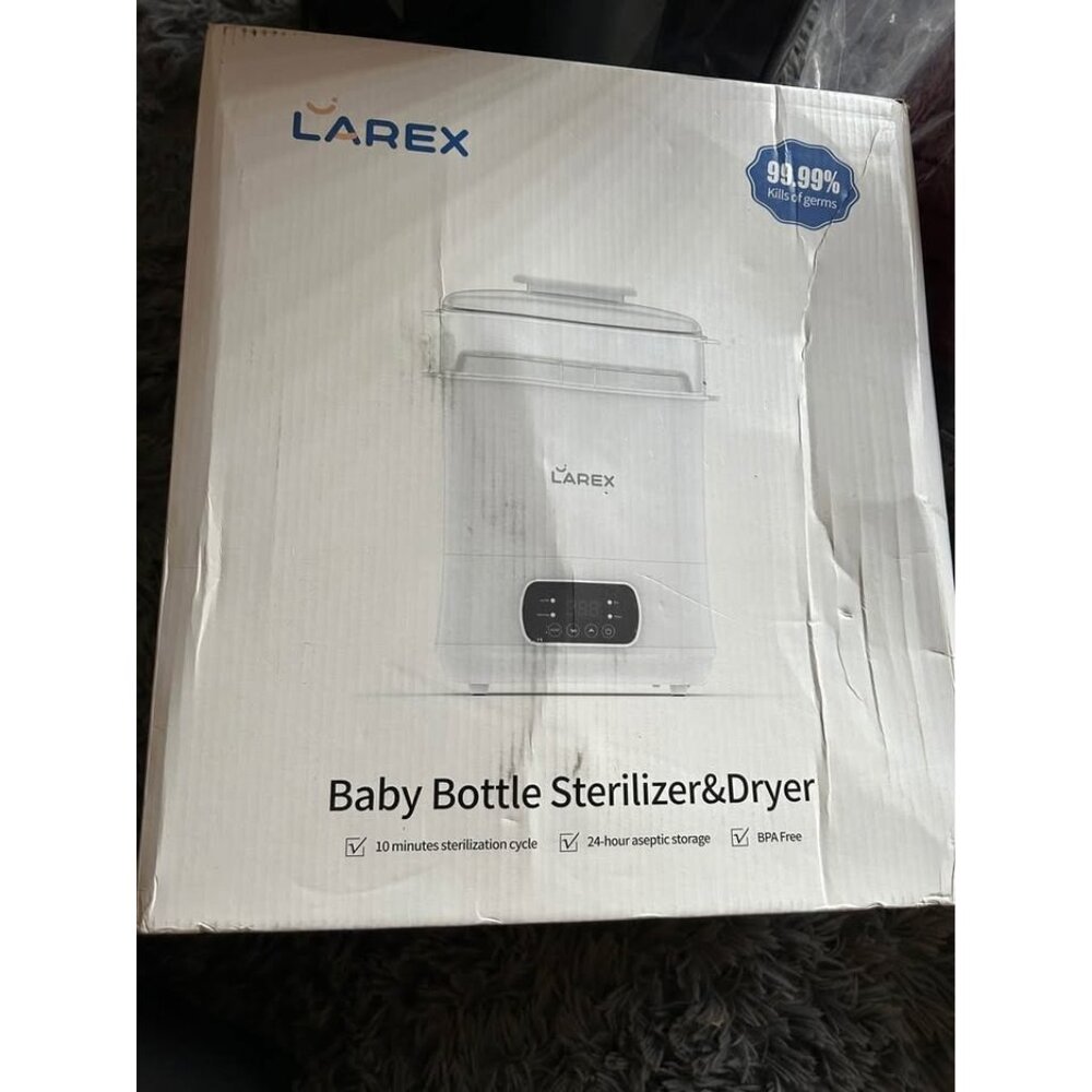 Larex 4-In-1 Baby Bottle Sterilizer & Dryer With Modular Design BPA-Free